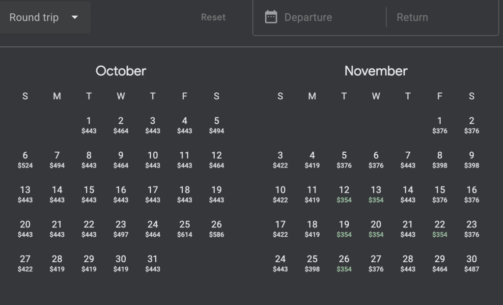 a screenshot of a calendar